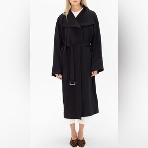 Toteme Signature Twill Trench Coat, 34, Black